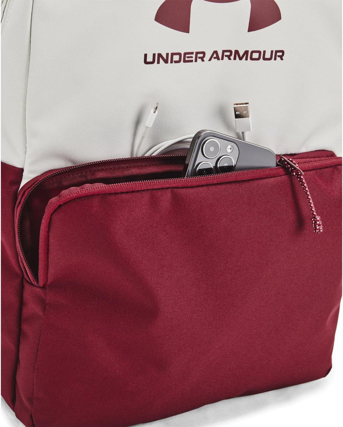 imageUnder Armour UnisexAdult Loudon Backpack 045 Downpour GrayMidnight NavyMetallic Gravel One Size Fits Most114 White Clay  Cardinal  Cardinal