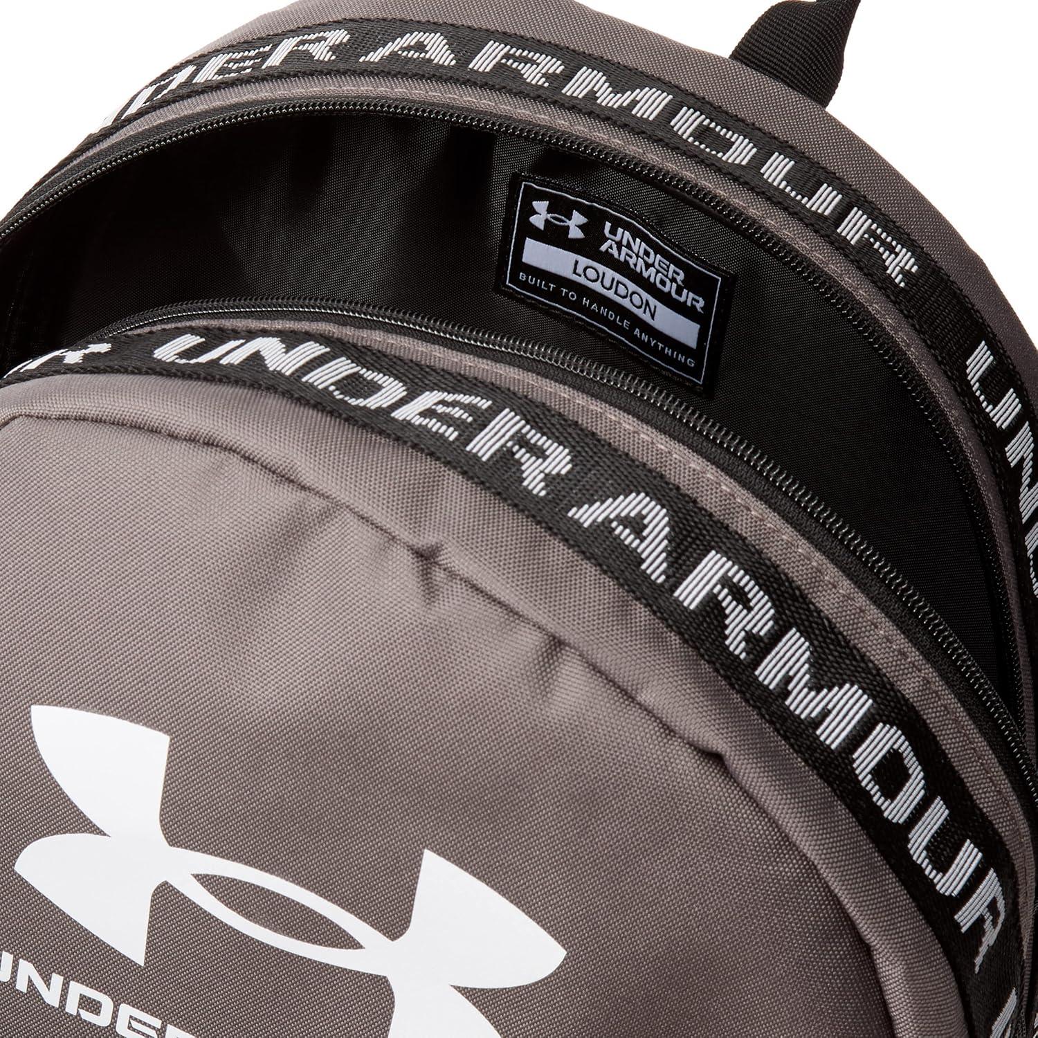 imageUnder Armour UnisexAdult Loudon Backpack 045 Downpour GrayMidnight NavyMetallic Gravel One Size Fits Most176 Fresh Clay  Black  White