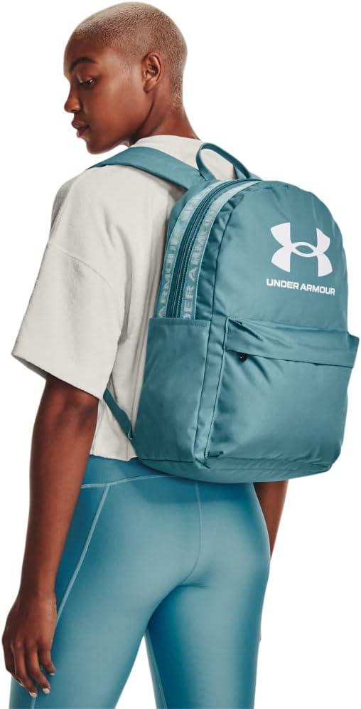 imageUnder Armour UnisexAdult Loudon Backpack 045 Downpour GrayMidnight NavyMetallic Gravel One Size Fits Most400 Still Water   White