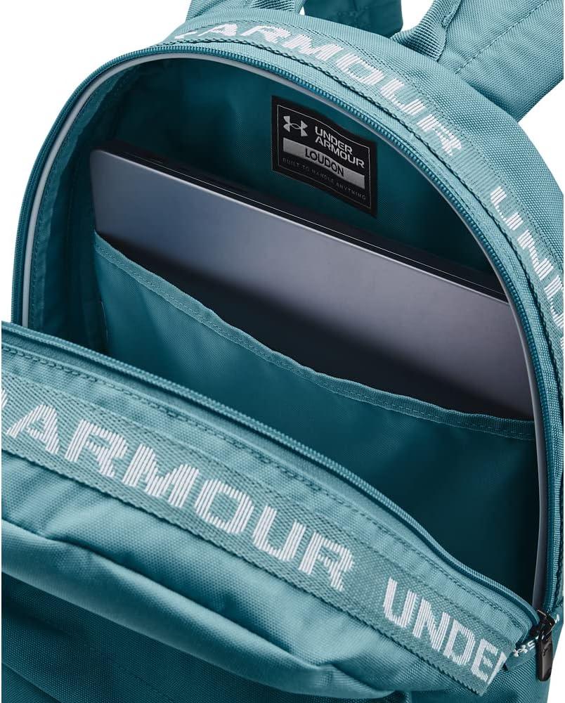 imageUnder Armour UnisexAdult Loudon Backpack 045 Downpour GrayMidnight NavyMetallic Gravel One Size Fits Most400 Still Water   White