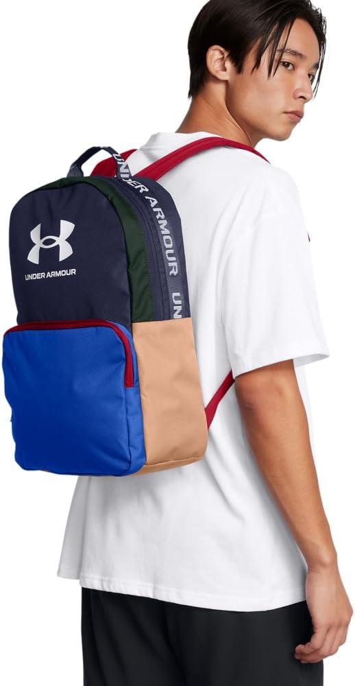 imageUnder Armour UnisexAdult Loudon Backpack 045 Downpour GrayMidnight NavyMetallic Gravel One Size Fits Most410 Midnight Navy  Midnight Navy  White