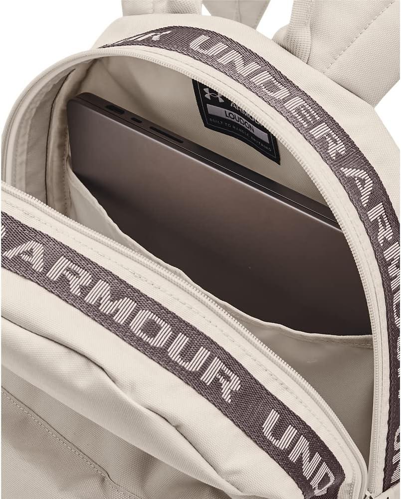 imageUnder Armour UnisexAdult Loudon Backpack 045 Downpour GrayMidnight NavyMetallic Gravel One Size Fits Most959 Fog   Ash Taupe