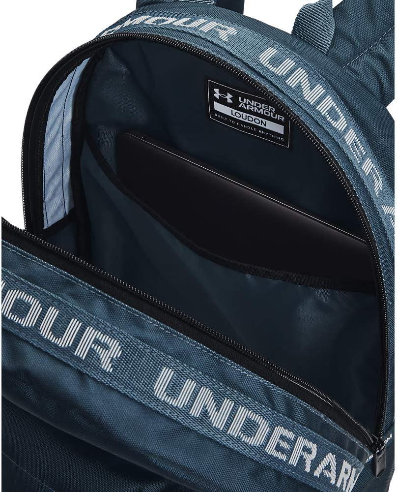 imageUnder Armour UnisexAdult Loudon Backpack 045 Downpour GrayMidnight NavyMetallic Gravel One Size Fits MostMechanic Blue 467Metallic Silver
