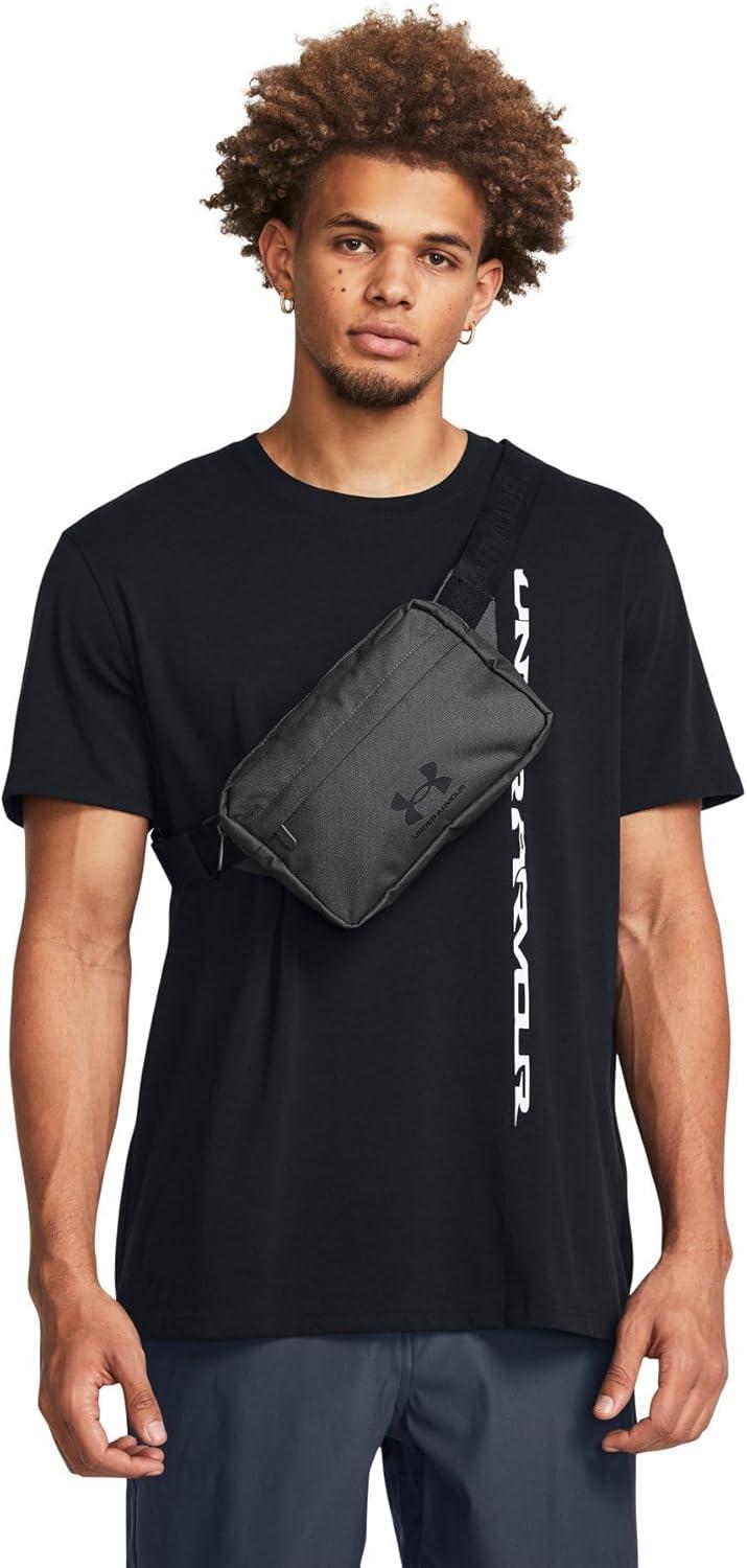 imageUnder Armour UnisexAdult Loudon Lite Waistband Crossbody025 Castlerock  Black  Black