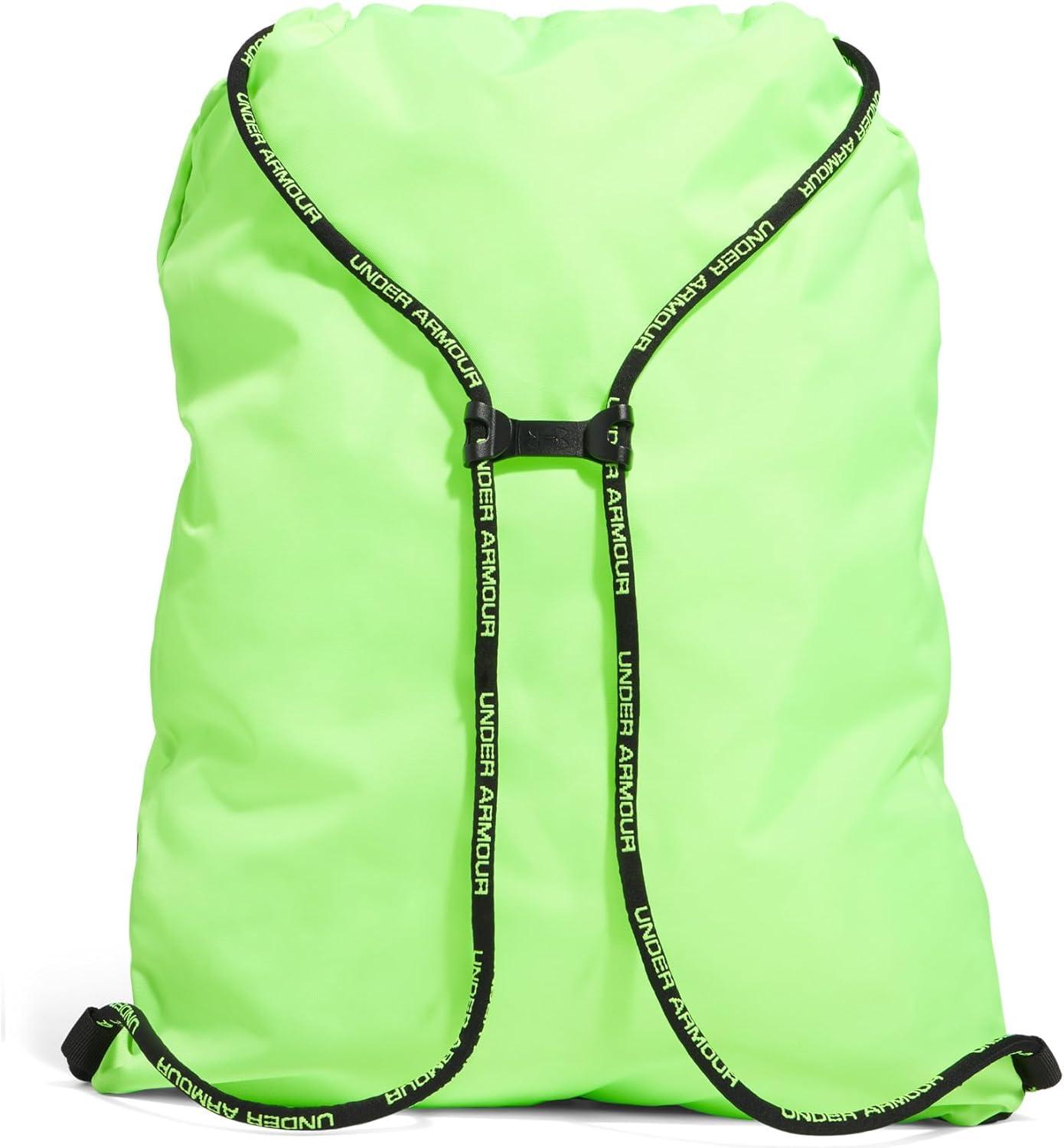 imageUnder Armour UnisexAdult Undeniable Sackpack  Pitch Gray Medium Heather 012Black  One Size Fits Most389 Hyper Green  Black  Black