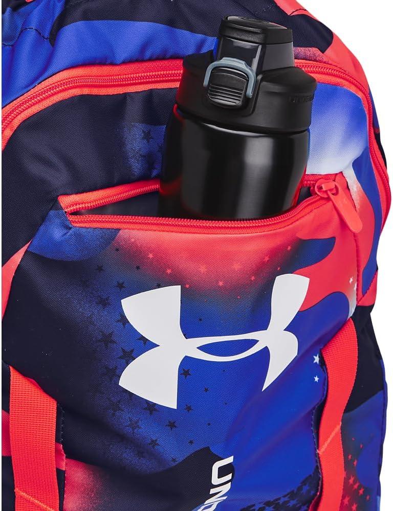 imageUnder Armour UnisexAdult Undeniable Sackpack  Pitch Gray Medium Heather 012Black  One Size Fits Most411 Midnight Navy  Red  White