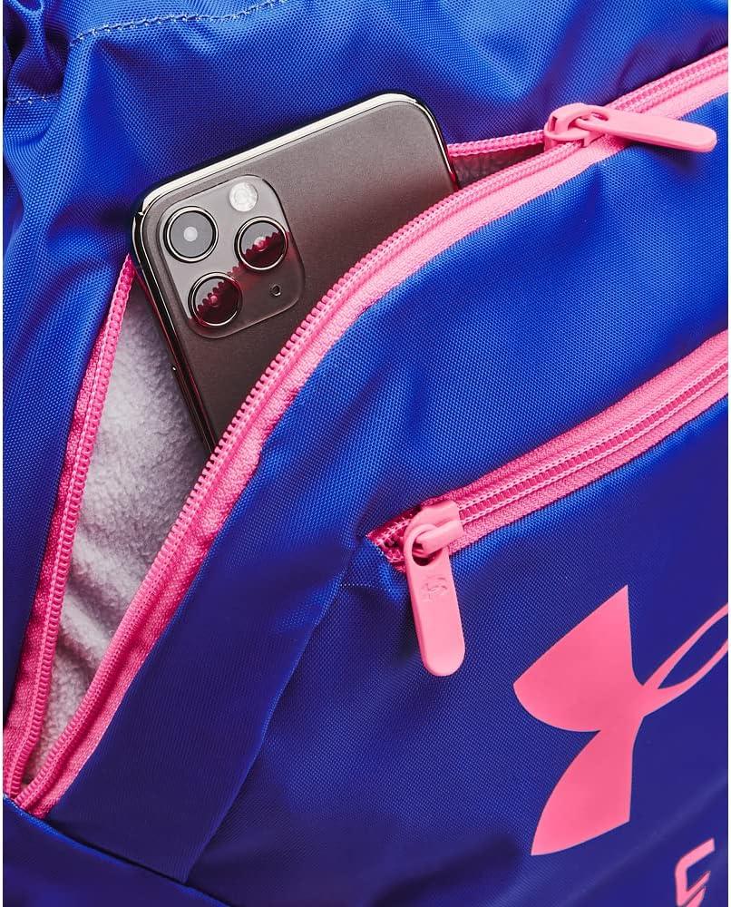 imageUnder Armour UnisexAdult Undeniable Sackpack  Pitch Gray Medium Heather 012Black  One Size Fits Most486 Versa Blue  Pink Punk  White