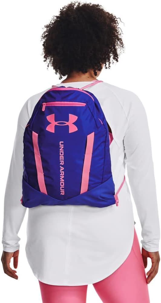 imageUnder Armour UnisexAdult Undeniable Sackpack  Pitch Gray Medium Heather 012Black  One Size Fits Most486 Versa Blue  Pink Punk  White