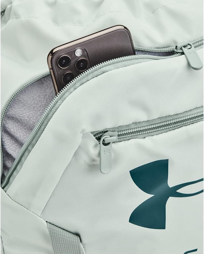 imageUnder Armour UnisexAdult Undeniable Sackpack  Pitch Gray Medium Heather 012Black  One Size Fits Most592 Illusion Green  Opal Green  Tourmaline Teal