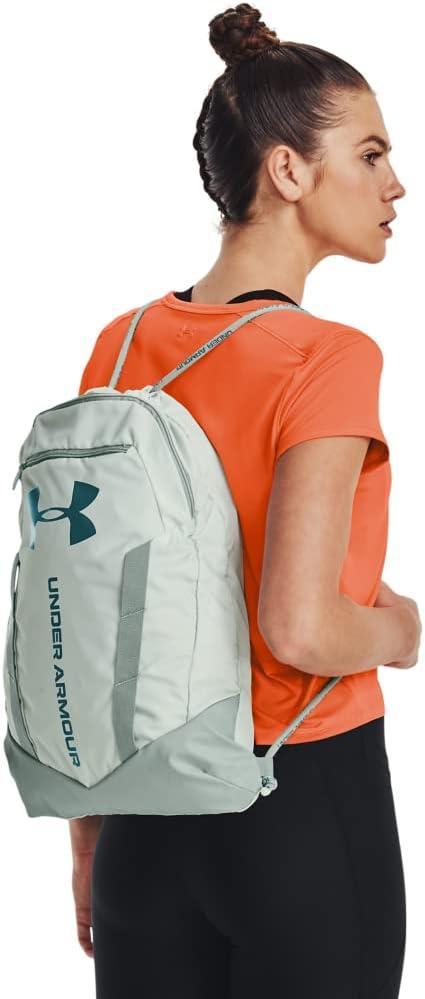 imageUnder Armour UnisexAdult Undeniable Sackpack  Pitch Gray Medium Heather 012Black  One Size Fits Most592 Illusion Green  Opal Green  Tourmaline Teal