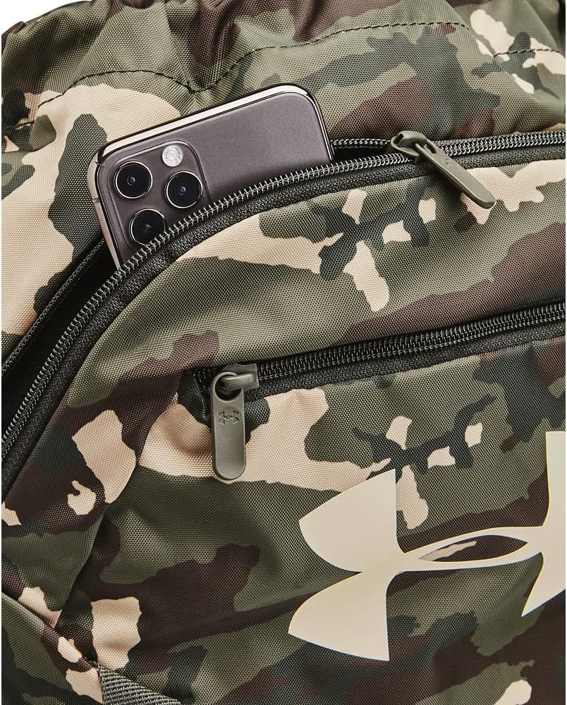 imageUnder Armour UnisexAdult Undeniable Sackpack  Pitch Gray Medium Heather 012Black  One Size Fits MostBaroque Green 310Stone