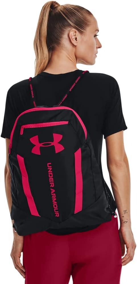 imageUnder Armour UnisexAdult Undeniable Sackpack  Pitch Gray Medium Heather 012Black  One Size Fits MostBlack 002Penta Pink
