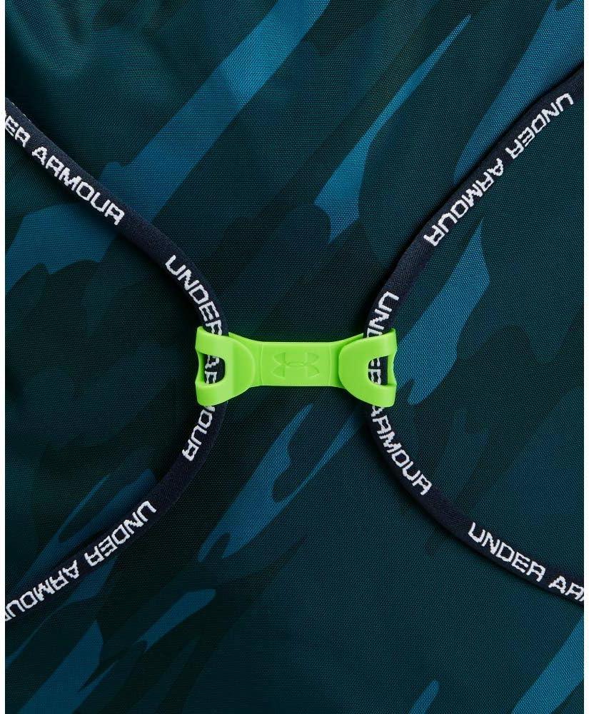 imageUnder Armour UnisexAdult Undeniable Sackpack  Pitch Gray Medium Heather 012Black  One Size Fits MostBlue Drift FrameLime Light