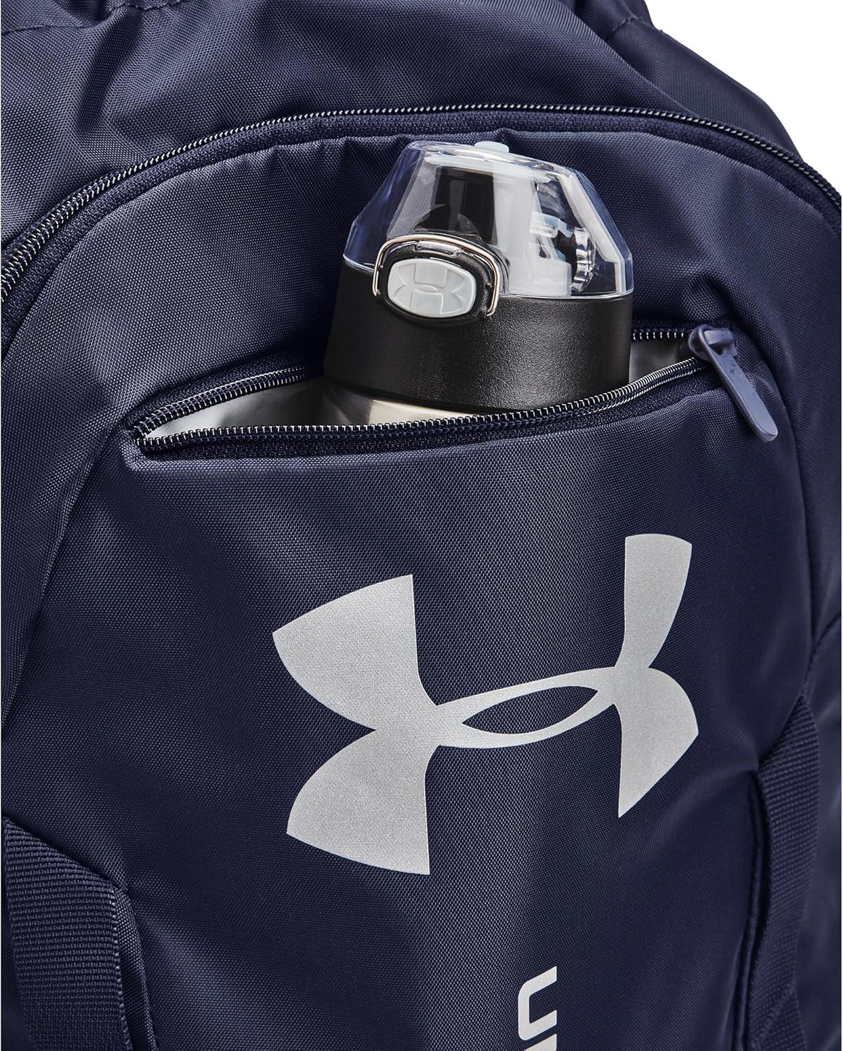 imageUnder Armour UnisexAdult Undeniable Sackpack  Pitch Gray Medium Heather 012Black  One Size Fits MostMidnight Navy 410Metallic Silver