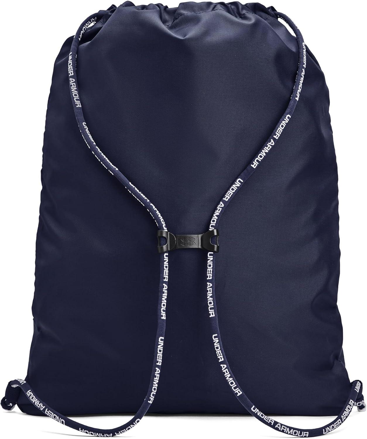 imageUnder Armour UnisexAdult Undeniable Sackpack  Pitch Gray Medium Heather 012Black  One Size Fits MostMidnight Navy 410Metallic Silver