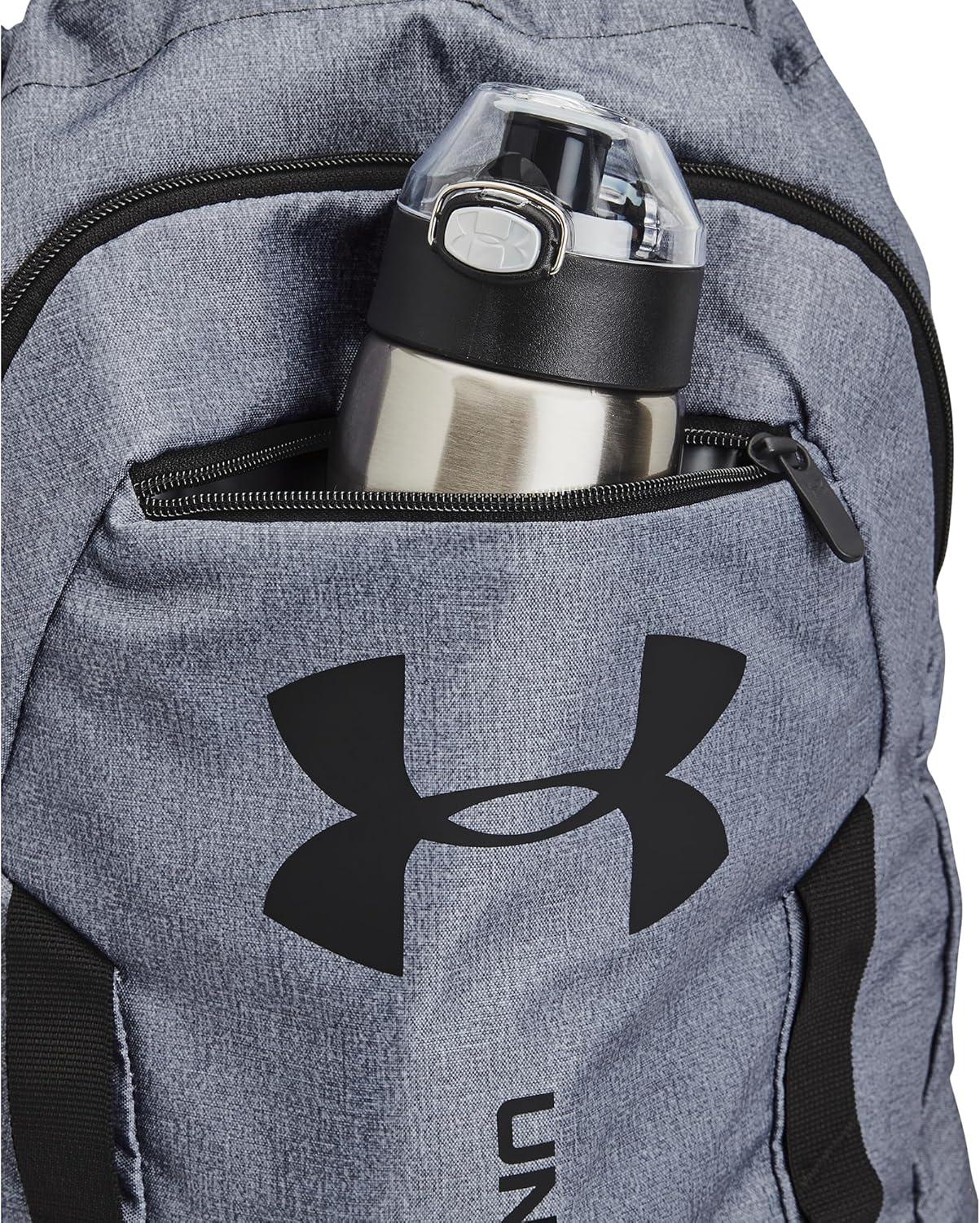 imageUnder Armour UnisexAdult Undeniable Sackpack  Pitch Gray Medium Heather 012Black  One Size Fits MostPitch Gray Medium Heather 012Black