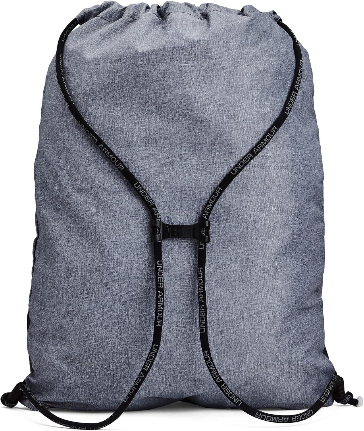 imageUnder Armour UnisexAdult Undeniable Sackpack  Pitch Gray Medium Heather 012Black  One Size Fits MostPitch Gray Medium Heather 012Black
