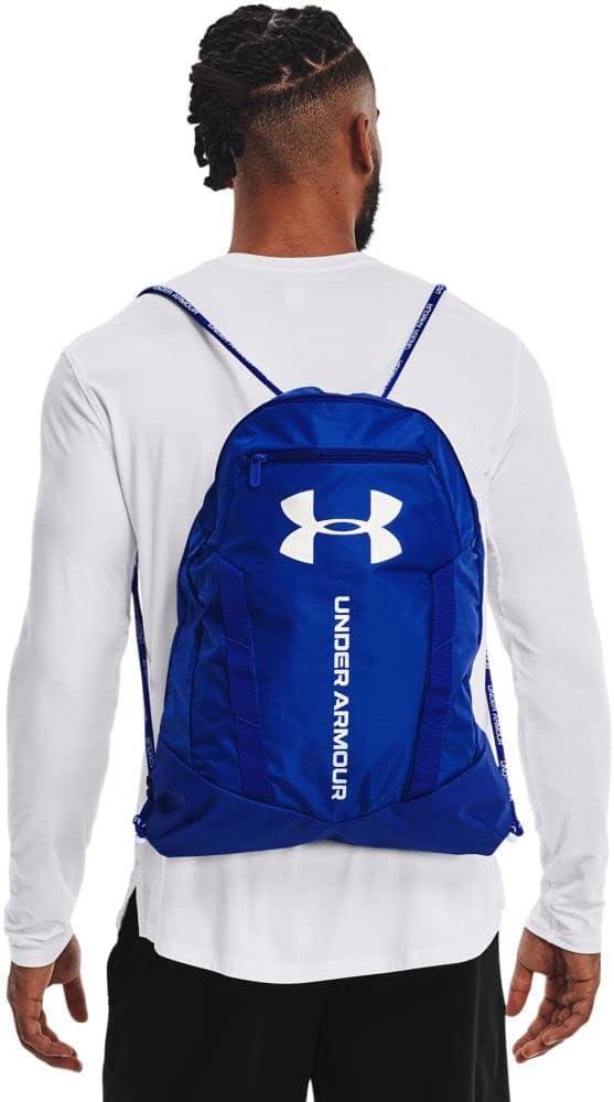 imageUnder Armour UnisexAdult Undeniable Sackpack  Pitch Gray Medium Heather 012Black  One Size Fits MostRoyal 400Metallic Silver