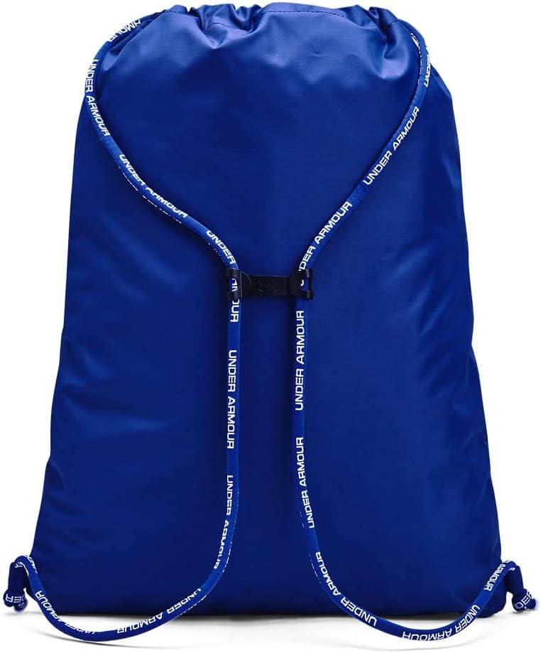 imageUnder Armour UnisexAdult Undeniable Sackpack  Pitch Gray Medium Heather 012Black  One Size Fits MostRoyal 400Metallic Silver