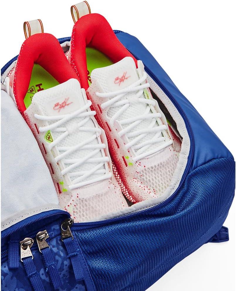imageUnder Armour UnisexAdult Utility Baseball Backpack Print 403 Royal   White One Size Fits All403 Royal   White