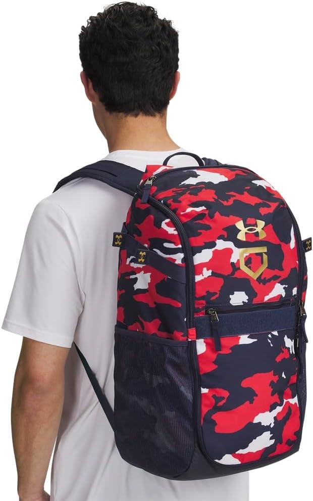 imageUnder Armour UnisexAdult Utility Baseball Backpack Print 403 Royal   White One Size Fits All412 Midnight Navy   Metallic Gold