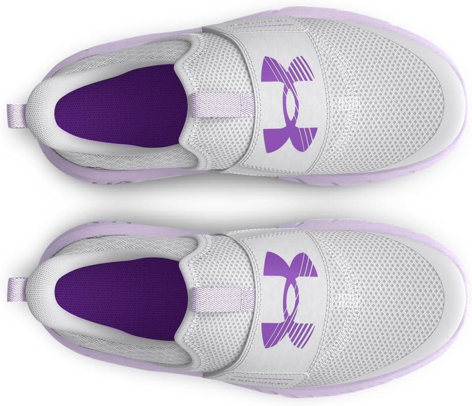 imageUnder Armour UnisexChild Pre School Flash102 Halo GraySalt PurpleLavish