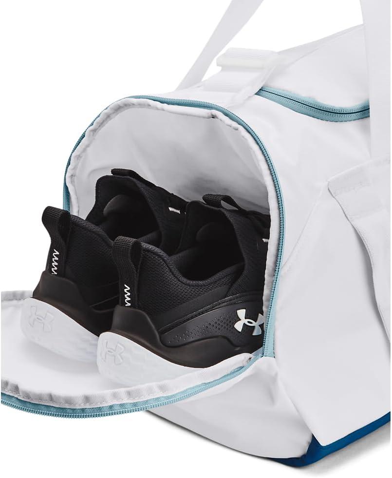 imageUnder Armour Womens Undeniable Signature Duffle100 White  Varsity Blue  Varsity Blue
