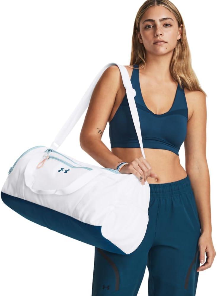 imageUnder Armour Womens Undeniable Signature Duffle100 White  Varsity Blue  Varsity Blue