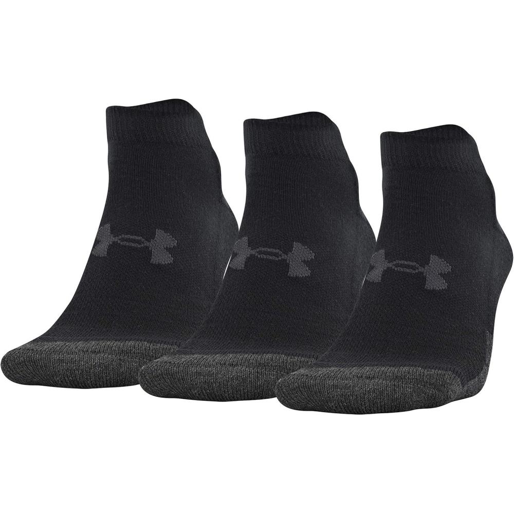 imageUnder Armour Adult Performance Tech Low Cut Socks 3 and 6 PackBlack 3pairs