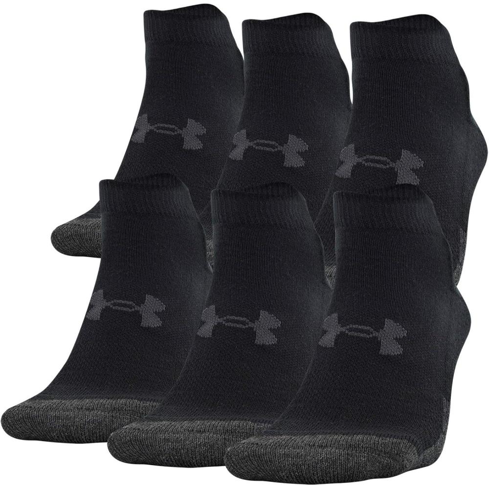 imageUnder Armour Adult Performance Tech Low Cut Socks 3 and 6 PackBlack 6pairs