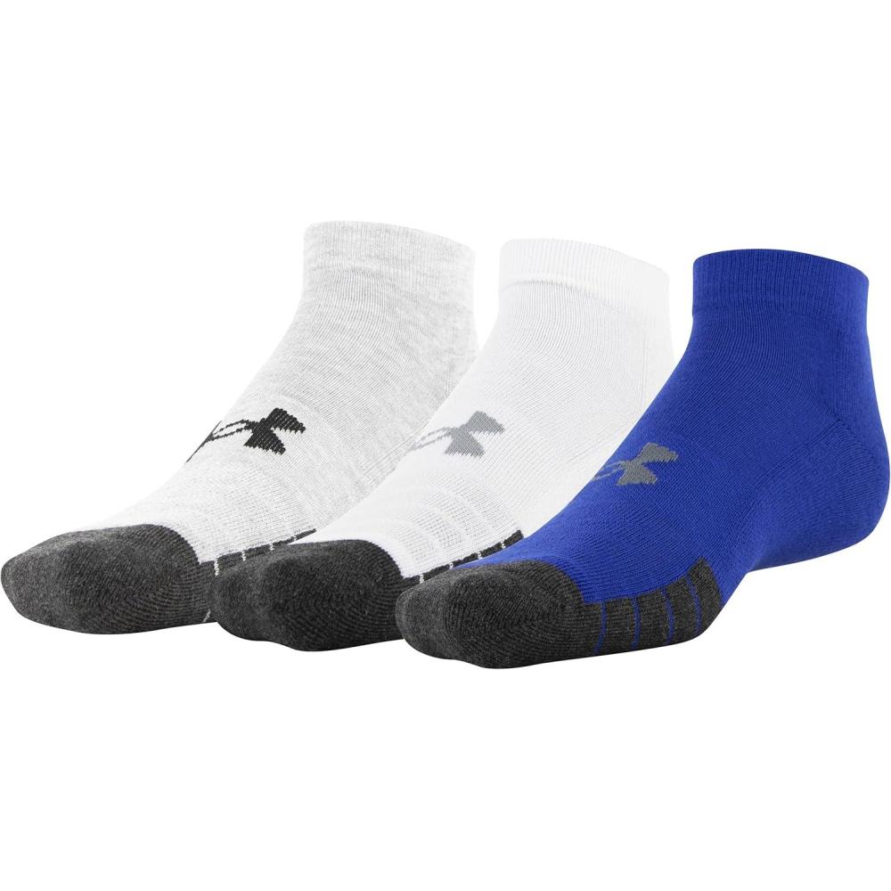 imageUnder Armour Adult Performance Tech Low Cut Socks 3 and 6 PackRoyal Assorted 3pairs