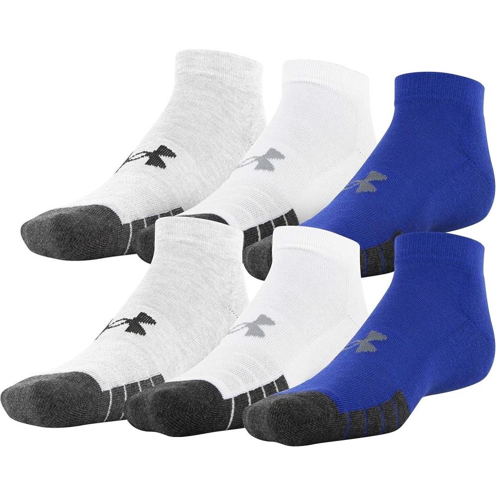 imageUnder Armour Adult Performance Tech Low Cut Socks 3 and 6 PackRoyal Assorted 6pairs