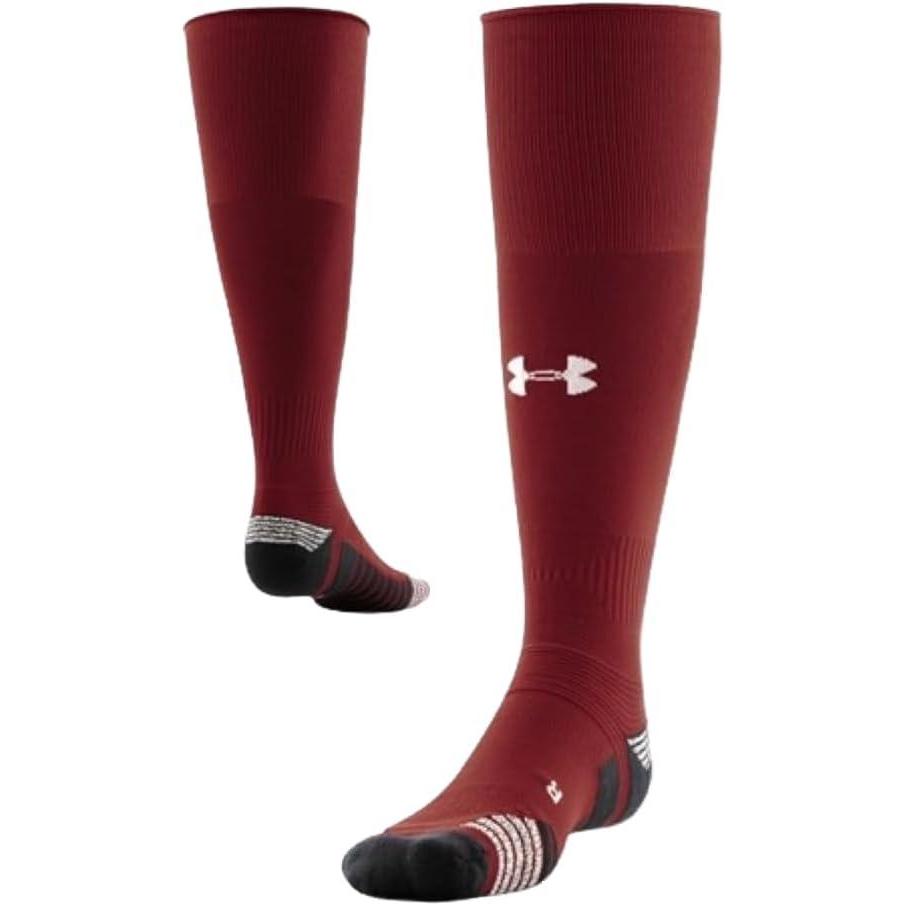 imageUnder Armour Adult Soccer OverTheCalf SocksCardinal  Black  White