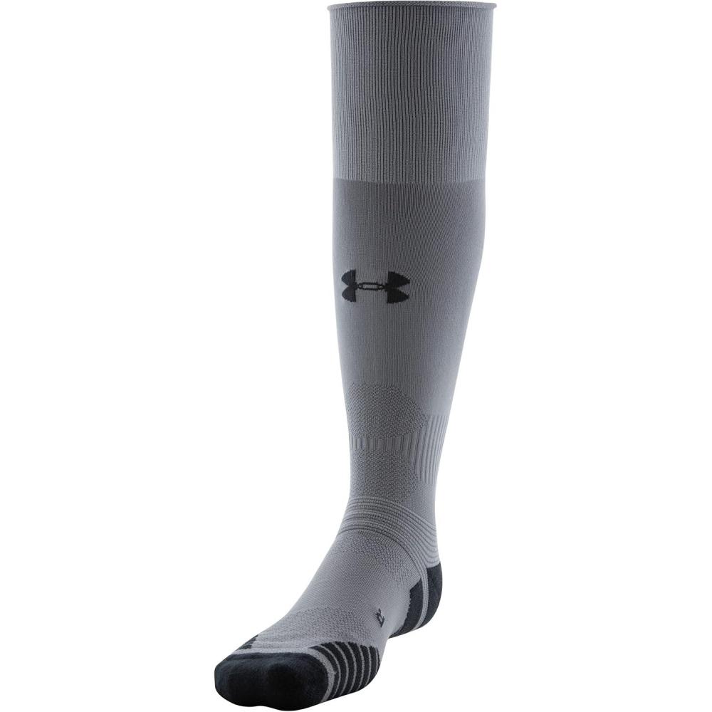 imageUnder Armour Adult Soccer OverTheCalf SocksGraphiteBlackBlack