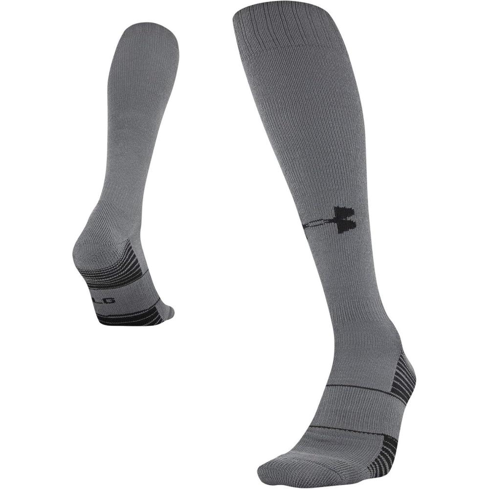 imageUnder Armour Adult Team OverTheCalf Socks 1PairGray Black