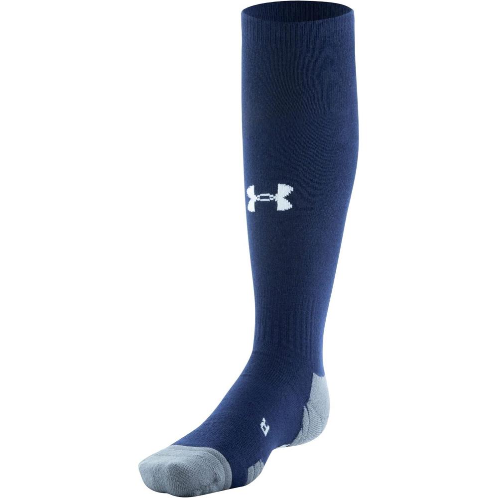 imageUnder Armour Adult Team OverTheCalf Socks 1PairMidnight NavyGraphiteWhite