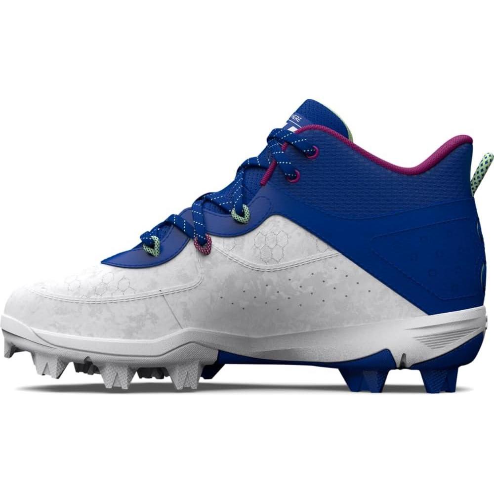 imageUnder Armour Boys Harper 8 Mid TPU Jr Baseball Shoe400 RoyalWhiteRoyal