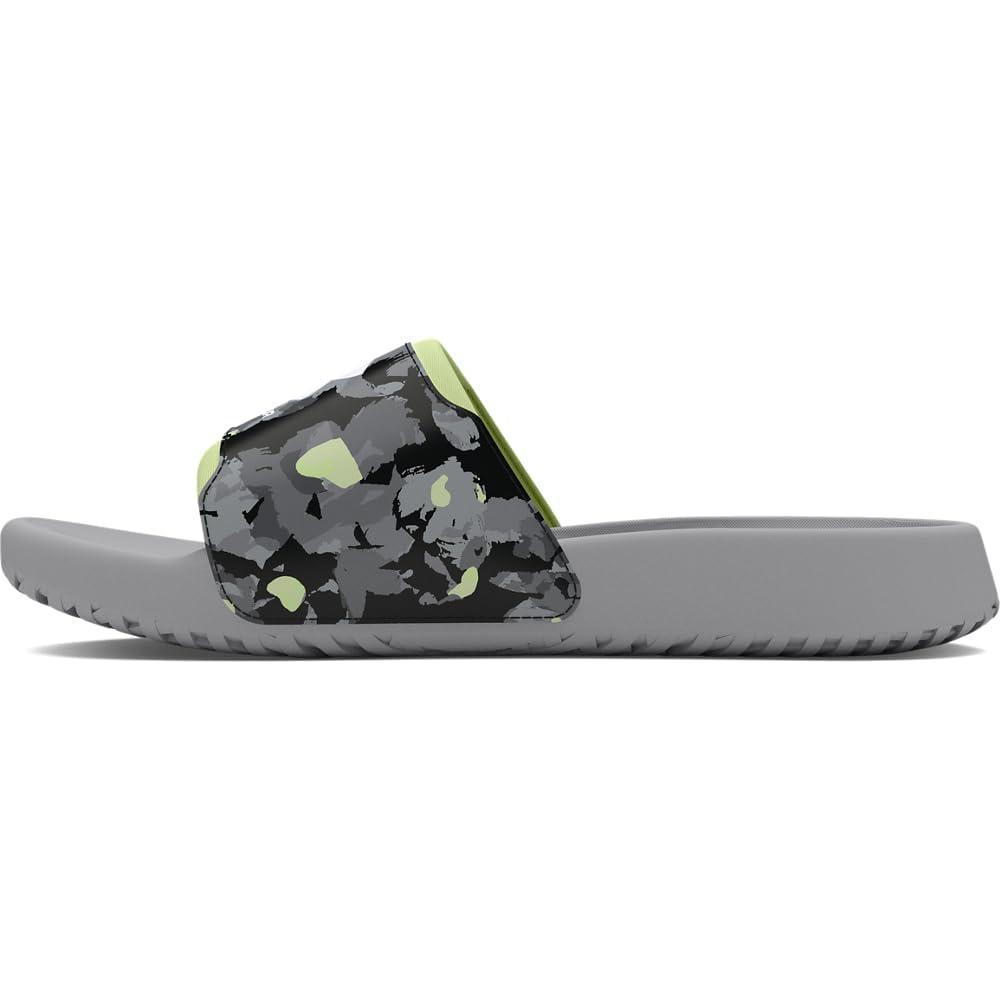 imageUnder Armour Boys Ignite Select Slide SandalMod GrayRetro GreenWhite