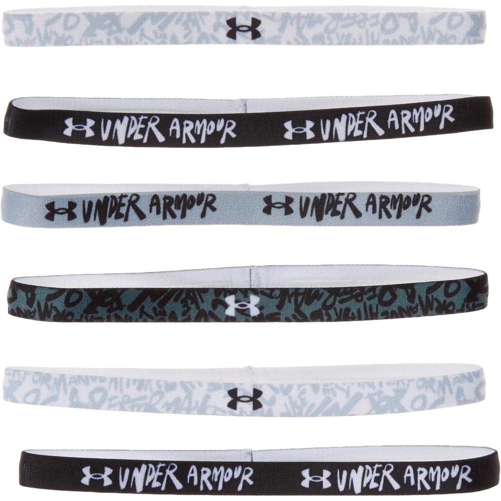 imageUnder Armour Girls Graphic Headbands 6Pack015 Black  White  White