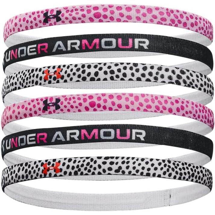 imageUnder Armour Girls Graphic Headbands 6Pack676 Pink Sugar  Black  Black