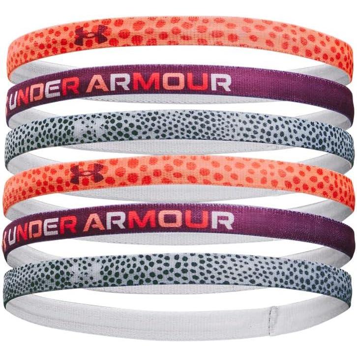 imageUnder Armour Girls Graphic Headbands 6Pack906 Orange Tropic  Charged Cherry  Charged Cherry