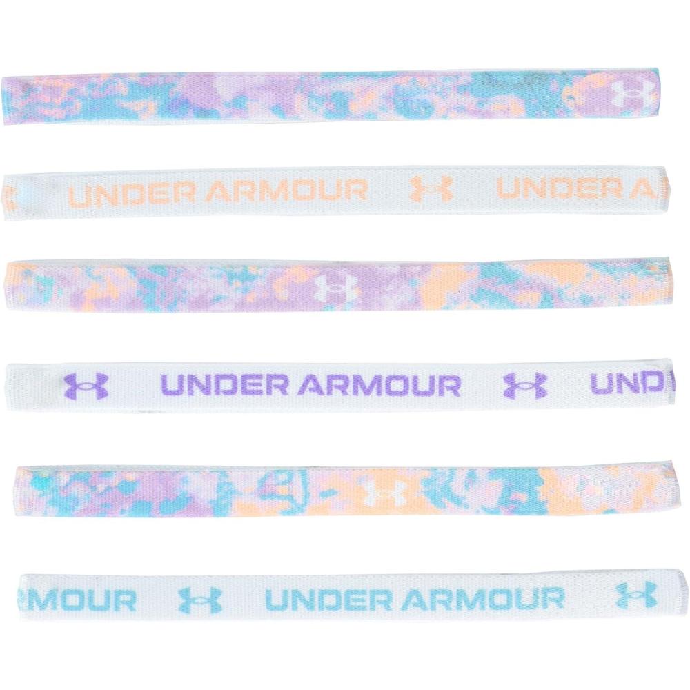 imageUnder Armour Girls Graphic Headbands 6PackVivid Lilac 560Halo Gray