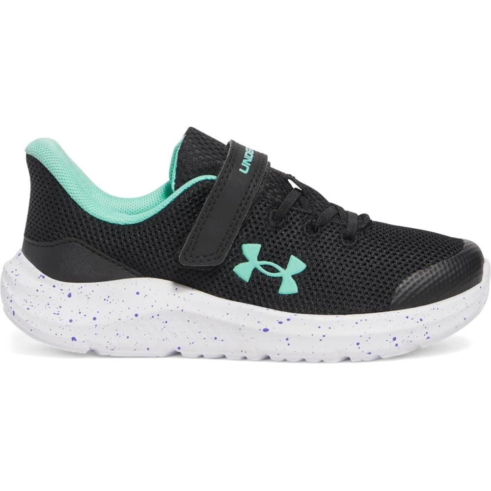 imageUnder Armour Girls Pre School Pursuit 4 Alternate Closure001 BlackComet GreenComet Green