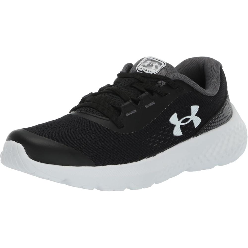 imageUnder Armour Kids Pre School Rogue 4 Running Shoe001 BlackCastlerockWhite