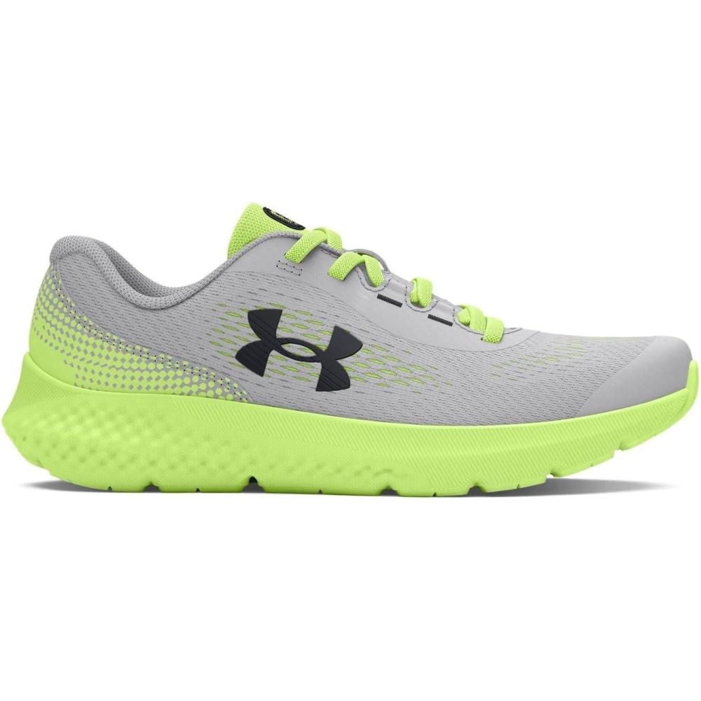 imageUnder Armour Kids Pre School Rogue 4 Running Shoe101 Mod GrayMorph GreenBlack