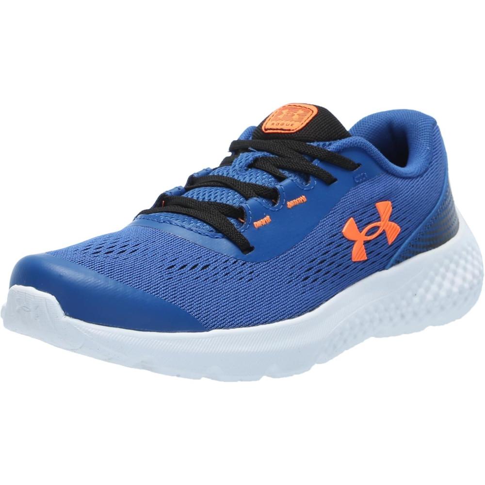 imageUnder Armour Kids Pre School Rogue 4 Running Shoe400 Tech BlueBlackOrange Blast