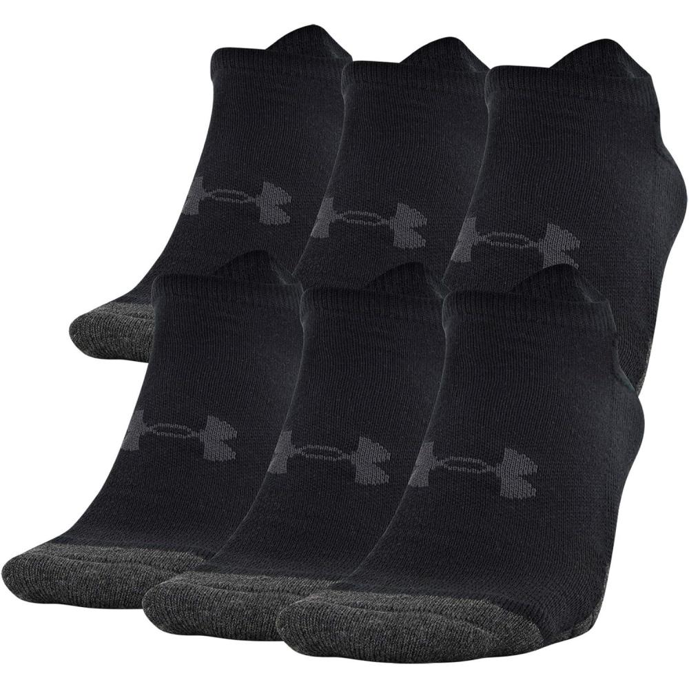 imageUnder Armour Performance Tech No Show Socks MultipairsBlack 6pairs