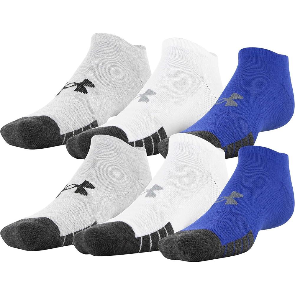 imageUnder Armour Performance Tech No Show Socks MultipairsRoyal Assorted 6pairs