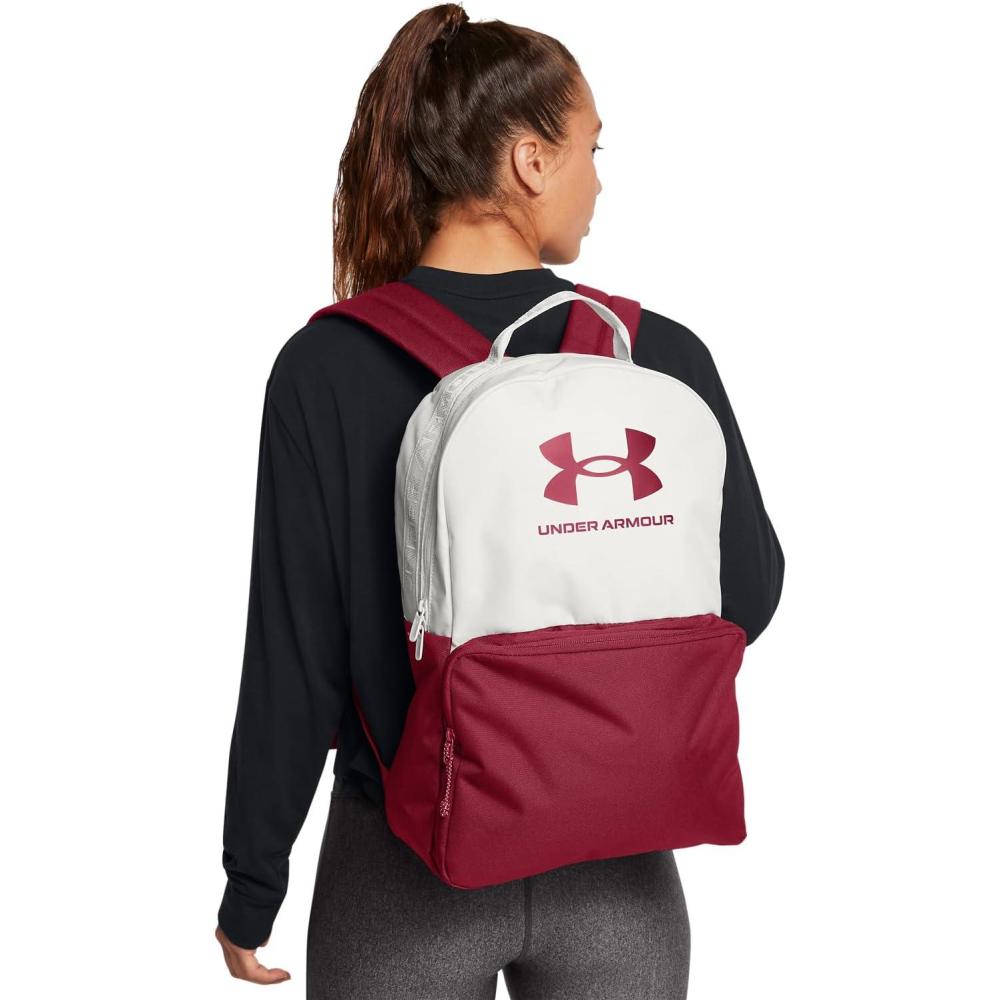 imageUnder Armour UnisexAdult Loudon Backpack 045 Downpour GrayMidnight NavyMetallic Gravel One Size Fits Most114 White Clay  Cardinal  Cardinal