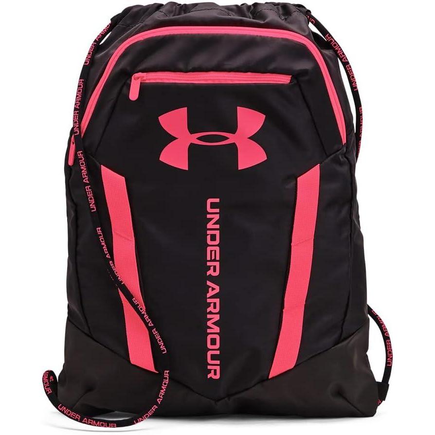 imageUnder Armour UnisexAdult Undeniable Sackpack  Pitch Gray Medium Heather 012Black  One Size Fits MostBlack 002Penta Pink